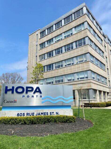 HOPA Hamilton Port Authority Building 605 James Street North exterior photo